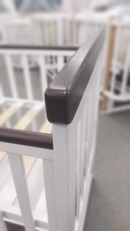 Комплект мебели DeSon Кроватка Mriya и Комод-90 Белый/орех - Фото 8