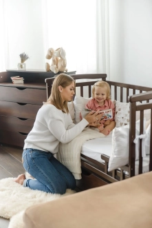 Комплект мебели Кроватка Лодочка и Комод-60 DeSon Орех - Фото 9