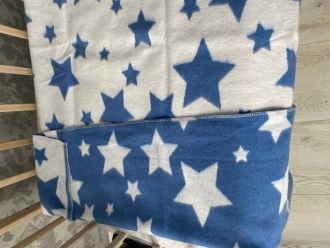 Плед 100х140 см, Хлопок - Ярослав Принт (Синий) - Фото 1