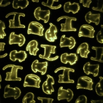 Плед Eldoll Светлячок Лапки 90×90 см, флис Серый - Фото 2