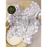 Плед Eldoll Светлячок Зверушки 90×90 см, флис Бежевый