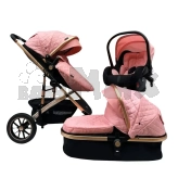 Коляска трансформер 3 в 1 Babyhit Maxibaby IQ Pink/Розовый