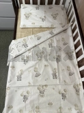Комплект сменного белья Ведмедик Медвежата с шариками 120×90 см Бежевый