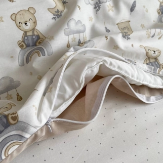 Комплект сменного белья MSonya (Маленькая Соня) Baby Mix Медвежонок boy 110×90 см Синий - Фото 3