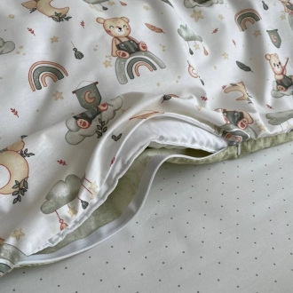 Комплект змінної білизни MSonya (Маленька Соня) Baby Mix Ведмедик boy 110×90 см М'ятний - Фото 3