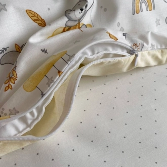 Комплект сменного белья MSonya (Маленькая Соня) Baby Mix Медвежонок boy 110×90 см Желтый - Фото 3