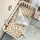 Комплект сменного белья MSonya (Маленькая Соня) Baby Mix Плюшевые мишки 110×90 см Бежевый