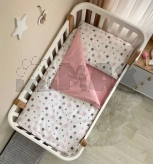 Комплект сменного белья MSonya (Маленькая Соня) Baby Dream Stars 110×90 см Пудровый