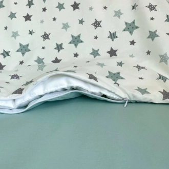 Комплект змінної білизни MSonya (Маленька Соня) Baby Dream Stars 110×90 см М'ятний - Фото 3