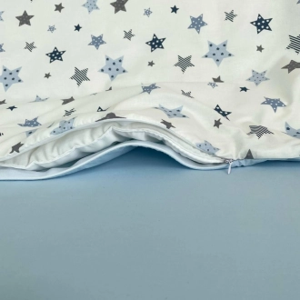 Комплект сменного белья MSonya (Маленькая Соня) Baby Dream Stars 110×90 см Голубой - Фото 3