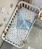 Комплект сменного белья MSonya (Маленькая Соня) Baby Dream Stars 110×90 см Голубой
