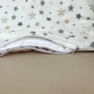 Комплект сменного белья MSonya (Маленькая Соня) Baby Dream Stars 110×90 см Бежевый - Фото 3