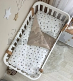 Комплект сменного белья MSonya (Маленькая Соня) Baby Dream Stars 110×90 см Бежевый