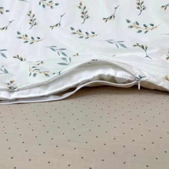 Комплект сменного белья MSonya (Маленькая Соня) Baby Dream Веточки котики 110×90 см Мятный - Фото 3