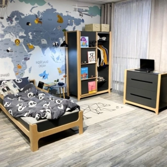 Комод пеленальний Верес Ніцца 90 см Темно-сірий - Фото 10